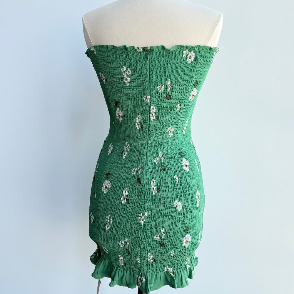 Reformation Chantilly Dress Green Floral Mini L ASO Southern Hospitality Garden - Picture 4 of 16